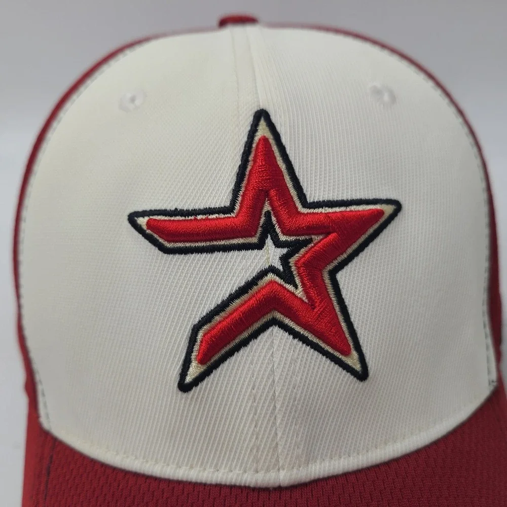 Houston Astros Hat Adjustable Nike Red White MLB Baseball Swoosh Logo Casual Men